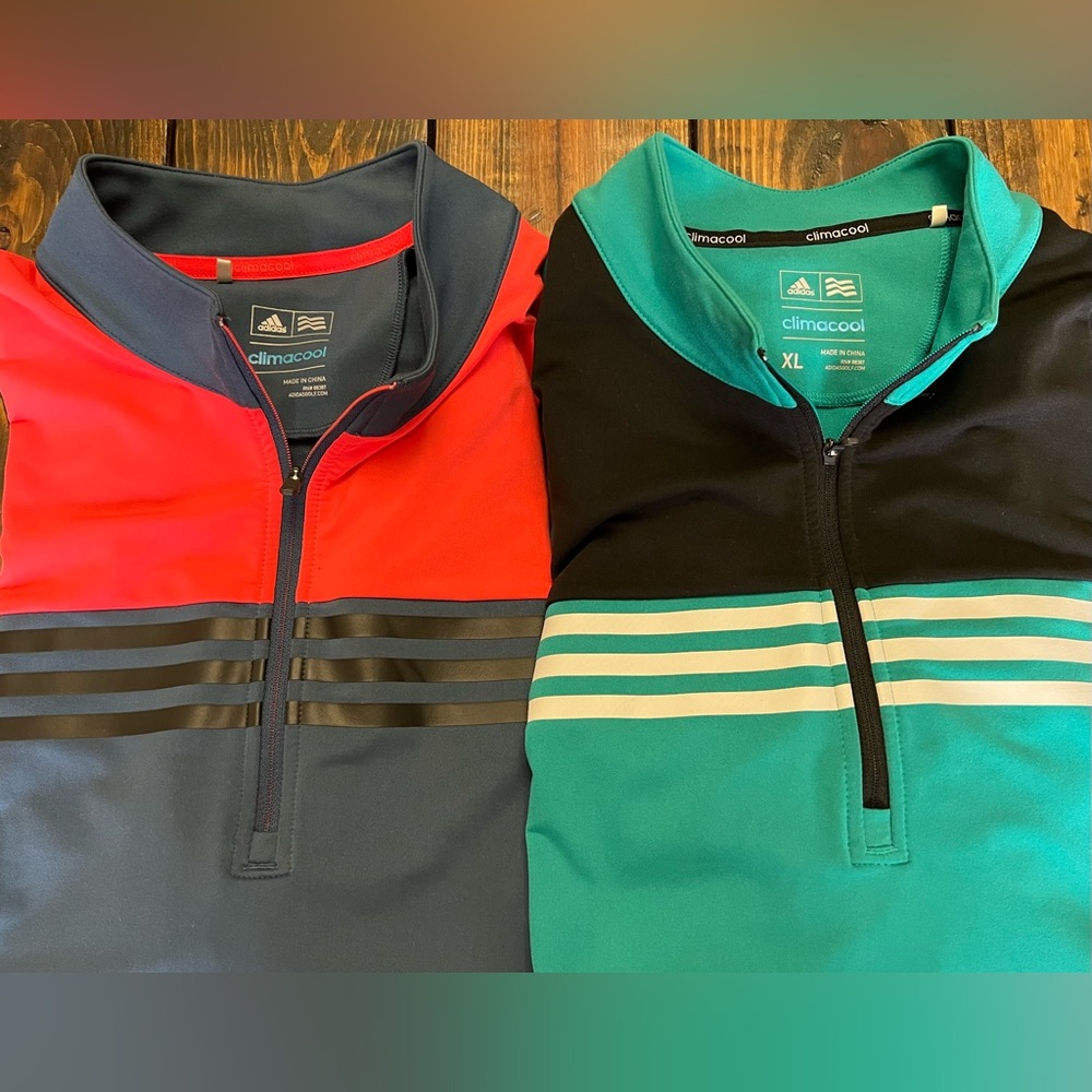Adidas Quarter Zip Pullovers